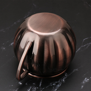 Cốc Bí Ngô Halloween Bằng Thép Không Gỉ 304 Cốc Uống Cocktail Hình Quả Bí Ngô Cốc Đồng Có Tay Cầm - Product Image 3