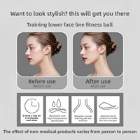 Appareil d'exercice professionnel pour la mâchoire en silicone pour hommes et femmes, pour affiner le visage et tonifier le cou