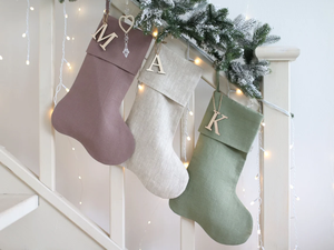 <span class=keywords><strong>Bas</strong></span> de Noël en lin unisexe à motif imprimable <span class=keywords><strong>scandinave</strong></span> minimaliste personnalisé en gros - Product Image 2