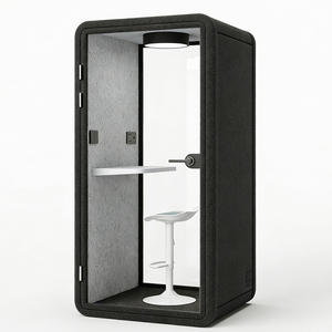 Cabina Modular Insonorizada para <span class=keywords><strong>Reuniones</strong></span> <span class=keywords><strong>de</strong></span> 4 Personas |   <span class=keywords><strong>Sala</strong></span> Acústica con Marco <span class=keywords><strong>de</strong></span> Aluminio Ignífugo para Colaboración Corporativa - Product Image 3