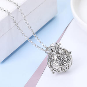 Aroma Parfum Diffuser Lava Edelsteen Kralen Hanger Lange Ketting Mannen - Product Image 2