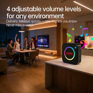 Campanello Wireless SIXWGH RF433 con Controllo APP, Messa <span class=keywords><strong>a</strong></span> Fuoco Automatica, 63 Suonerie/4 Livelli di Volume, Luce Lampeggiante, Funzionamento <span class=keywords><strong>a</strong></span> Batteria per Casa/Hotel/Ufficio - Product Image 3