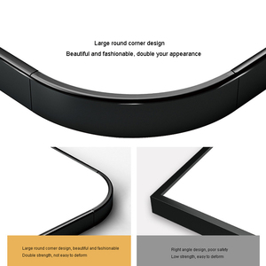 <span class=keywords><strong>Espejo</strong></span> de cuerpo entero rectangular redondeado negro al por mayor, <span class=keywords><strong>espejo</strong></span> de cuerpo entero de doble uso para pie o pared - Product Image 6