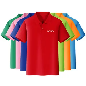 Custom Logo Premium Polo Shirt Wholesale Black Election Golf Tshirts Advertising Unisex Plain shirt polo t shirt wholesale