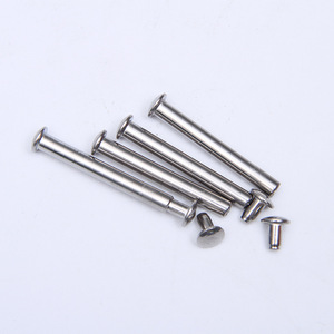 Hàng Tồn Kho bán buôn 304 thép không gỉ gõ loại đinh tán Đầu phẳng nam và nữ nắp đôi đinh tán - Product Image 1