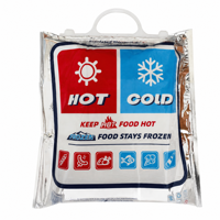 Sacs isothermes avec logo personnalisé imprimé, sac isotherme en aluminium pour emporter, grand sac portable imperméable pour la livraison de nourriture