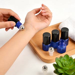 Custom 1ml Luxury Mini <b>Roll</b> <b>on</b> Bottle Empty Refillable Glass Spa Round Roller Bottle for Essential Oil Serum Cosmetic - Product Image 6