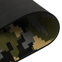 Grand tapis de souris gaming sur mesure, antidérapant en caoutchouc, tapis de bureau étendu pour clavier, bords cousus, camouflage tactique, pour PC