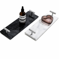 Organisateur de serviettes élégant avec poignée argentée/noire mate, taille personnalisable, pour serviettes en papier, organisation du comptoir de salle de bain