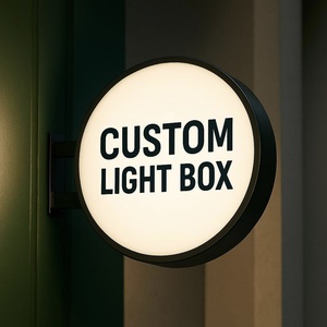 Letrero de tienda interior al aire libre <span class=keywords><strong>Cafe</strong></span> Business Logo LED Lightbox Sign Custom Backlit Shop Sign Iluminado Business Name Board - Product Image 2