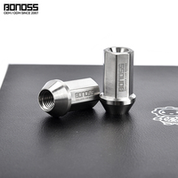 Écrous de roue antivol forgés ONOSS en titane de grade 10 à 7 cannelures, 20 pièces/ensemble M12x1.25/M12x1.5 pour Honda Lexus Mazda Dodge