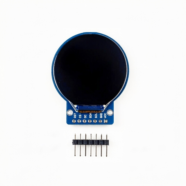 1.28 Inch Round TFT LCD Display 240x240 SPI Interface GC9A01 Driver IC for Smart Wearable Smart Watch