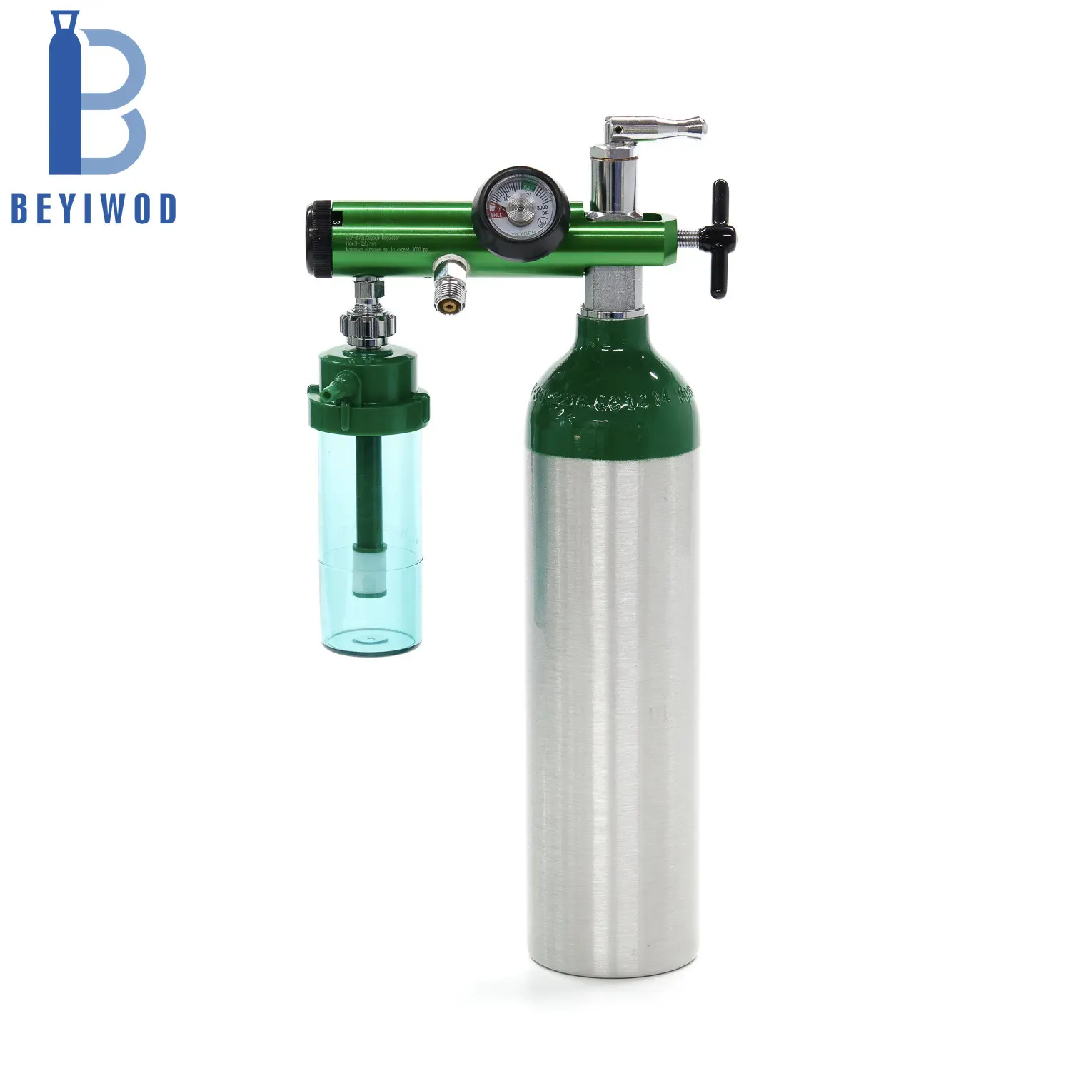 DOT-3AL Portable MD Size Medical Oxygen Aluminum Cylinder O2 bottle for RPE breathing apparatus