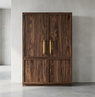 Poignées en laiton style minimaliste pour armoire à vin, livraison directe usine, luxe discret, poignées de porte longues et durables antirouille
