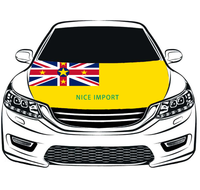 Penutup Kap Mobil Bendera Jamaika Pelindung Kap Mesin yang Dipersonalisasi Bahan Poliester Elastis Tahan Panas Awet Cocok untuk Semua Tipe Mobil