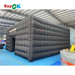 Sayok Noir Tentes de Fête Cubiques Gonflables, Tente Disco <span class=keywords><strong>Gonflable</strong></span>, Tente de Boîte de Nuit <span class=keywords><strong>Gonflable</strong></span> pour l'Extérieur - Product Image 4