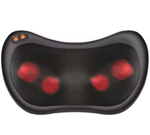 Prezzo di fabbrica uso domestico compresso riscaldato rosso spinning cuscino massaggio Multi massaggio teste vibrazione Relax Mini cuscino massaggio - Product Image 1