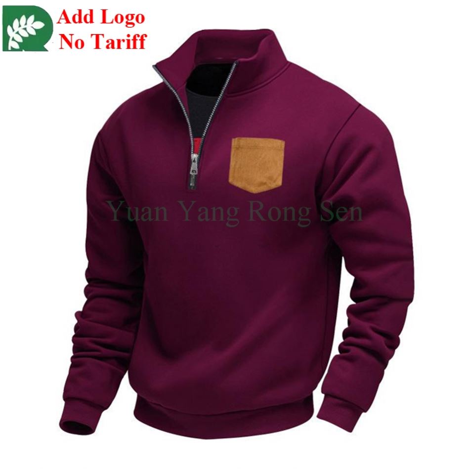 Sweat à Capuche Sans Capuche Et Col Rond Pour Homme - Couleur Unie - Manches Longues - Style Classique Et Uni, Bleu, S