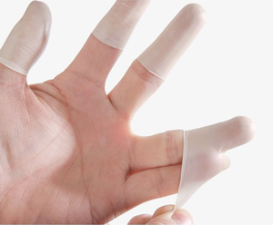 Sunco Witte Zwavelvrije Latex Wegwerp Anti-Slip & Duurzame Industriële Vingerbeschermers - Product Image 4