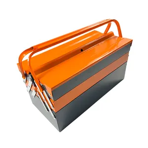 Toolbox lipat portabel, Penyimpanan alat logam dapat ditumpuk besi