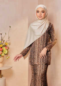 SIPO EID 2023 elegante moderno Malasia mujeres musulmanas Vestido de manga larga vestido mujeres musulmán modesto Baju Kurung - Product Image 5