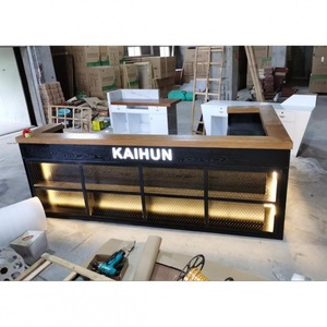 Mostrador de <span class=keywords><strong>Bar</strong></span> de alta calidad, gabinete de <span class=keywords><strong>Bar</strong></span> de vino, esquina Retro iluminada, olla caliente, mostrador de recepción, Mostrador de <span class=keywords><strong>bar</strong></span> - Product Image 6
