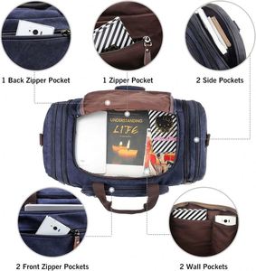 Muestra gratuita de fábrica: Bolsa de lona ligera, plegable, impermeable, para gimnasio, viajes de bebé y organizador. - Product Image 4