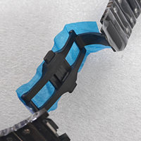 Kit de boîtier de montre carré en acier inoxydable 316L style Santos, bracelet, verre minéral, compatible NH35/NH34/8215, logo personnalisé, couleur OEM ODM