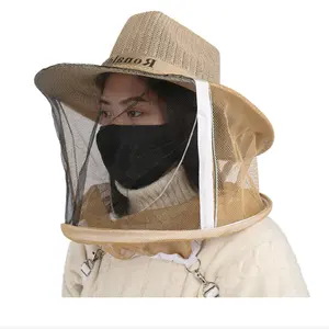 Velo de abeja para apicultura, sombrero transpirable, antimosquitos, antiabejas