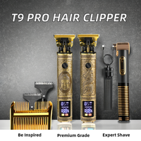 Tondeuse Rasoir Électrique Professionnelle Sans Fil Grand Écran Affichage Numérique Machine à Couper les Cheveux Homme Usage Domestique USB