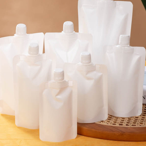 أكياس مخصصة مطبوعة بالحفر 5 من من من من من نوع Gravure ، أكياس شفافة لإعادة الملء بسحّاب للحليب والهلام - Product Image 5