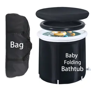 Kinderen Opblaasbare Pvc Draagbare Ijskoud Warm Peuter Bad Ijs Herstel Draagbare Pod Koude Duik Opvouwbare Baby Badkuip Voor Douche