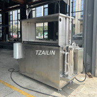 Machine de décapage de roues à réservoir d'acide pour prétraitement industriel Ailin CE, ligne de production de revêtement en poudre, moteur haute productivité