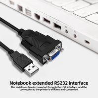 Cable Adaptador Serial USB a DB9 Hembra, Null Modem RS232, USB2.0 RS232 FTDI, Cable Coaxial
