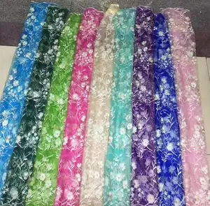 Wholesale Cheap Lace Mesh Embroidery Net Fancy Wedding Designs Luxury Style Flower For Children Girl Dress Skirt Dress