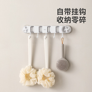 Beans Wall Mounted Mop <b>Clip</b> 8 In Suction Cup <b>Hook</b> For Bathroom Space Saving - Product Image 4
