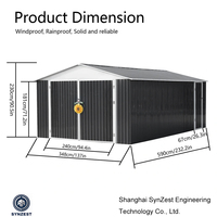 Porte à enroulement personnalisée CE pour maison mobile, maison préfabriquée en conteneur maritime pour abri à outils/petite atelier/salle de stockage