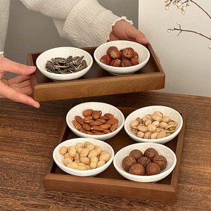 Vente en gros <span class=keywords><strong>de</strong></span> petits plats ronds en céramique rétro, plateaux en bois, <span class=keywords><strong>vaisselle</strong></span>, plats à sushi, plats à sauce soja, ensembles <span class=keywords><strong>de</strong></span> plats <span class=keywords><strong>pour</strong></span> <span class=keywords><strong>12</strong></span> <span class=keywords><strong>personnes</strong></span> - Product Image 5