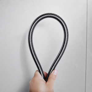 Tuyau <span class=keywords><strong>flexible</strong></span> tressé noir avec raccord fileté femelle pour réparation de robinets et projets de salle de bain – Approvisionnement direct usine - Product Image 4