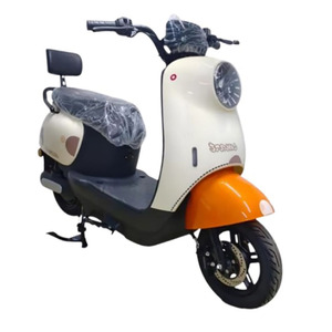 Moto électrique homologuée pour la route pour adultes, 2000W, scooter blanc et rose avec phare rond - Product Image 5