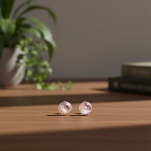 ต่างหูเม็ดเดี่ยวชุบทองคลาสสิกกับไข่มุกเทียมเครื่องประดับมุกหรูหรา - Product Image 3