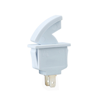 Interrupteur à bouton-poussoir 2 broches pour éclairage de porte de réfrigérateur, en plastique et laiton, 5A 250V IP40, Qualité supérieure, Prix usine, Fournisseur d'or