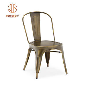 <span class=keywords><strong>Sillas</strong></span> de comedor con estructura de Metal de hierro modernas Vintage precio barato apilable jardín al aire libre Bistro restaurante muebles <span class=keywords><strong>para</strong></span> Hotel Villa - Product Image 3
