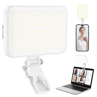 Anneau Lumineux LED Rechargeable USB pour Selfie, Téléphone, Ordinateur Portable, Appel Zoom/Vlog, Maquillage, Vidéo, Caméra de Poche, Lampe d'Appoint pour Éclairage