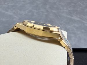 Montre mécanique de plongée de luxe de qualité supérieure, étanche, 41 mm, mouvement THB Factory 3132, 15412GoldAudemarss - Product Image 4