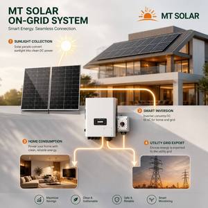 Generador <span class=keywords><strong>Solar</strong></span> Mutian de 3kW, 5kW, 10kW, Kit Completo Fuera de la Red, Almacenamiento de Batería de Litio, Sistema de Energía de Respaldo para el Hogar - Product Image 5