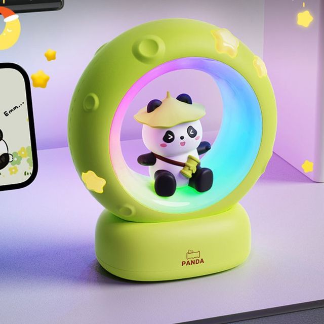 The Latest Popular Children's Cute Panda LED Night Light, Creative Cartoon Cute Pat Light, Rechargeable Panda Desk Night Light