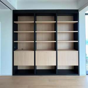 Solid Wood High-End Luxury Wine <b>Cabinet</b> Modern Simple Glass Door Large <b>Display</b> <b>Wall</b>-<b>Mounted</b> <b>Cabinet</b> Customizable Living Room - Product Image 1