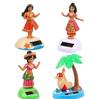 Figurine en plastique de conception mignonne, jouets de danse à énergie solaire, tableau de bord de voiture, figurine de danse, bureau, table, décor tremblant