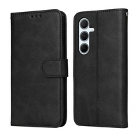 Étui pour carte et portefeuille, étui pour livre pour Samsung A56, étui moderne à rabat, étui à rabat pour portefeuille - Noir